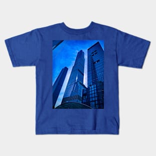 Hudson Yards Skyscrapers Blue Sky Manhattan NYC Kids T-Shirt